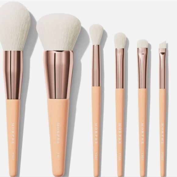 Morphe Aurascape 6-PC Face & Eye Teavel Brush Set - Picture 6 of 9